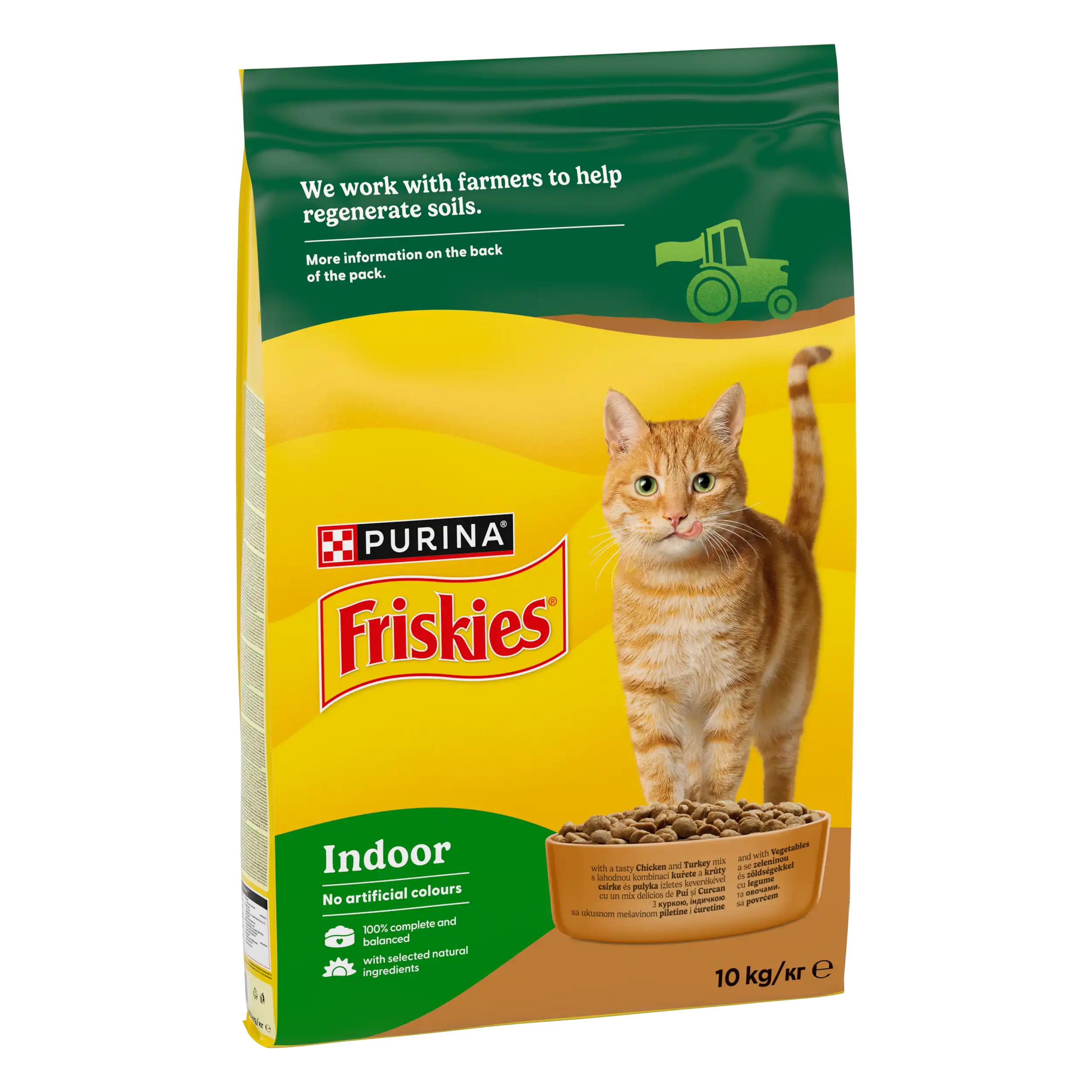 Purina Friskies Indoor cu Pui și Legume Pisici 10kg