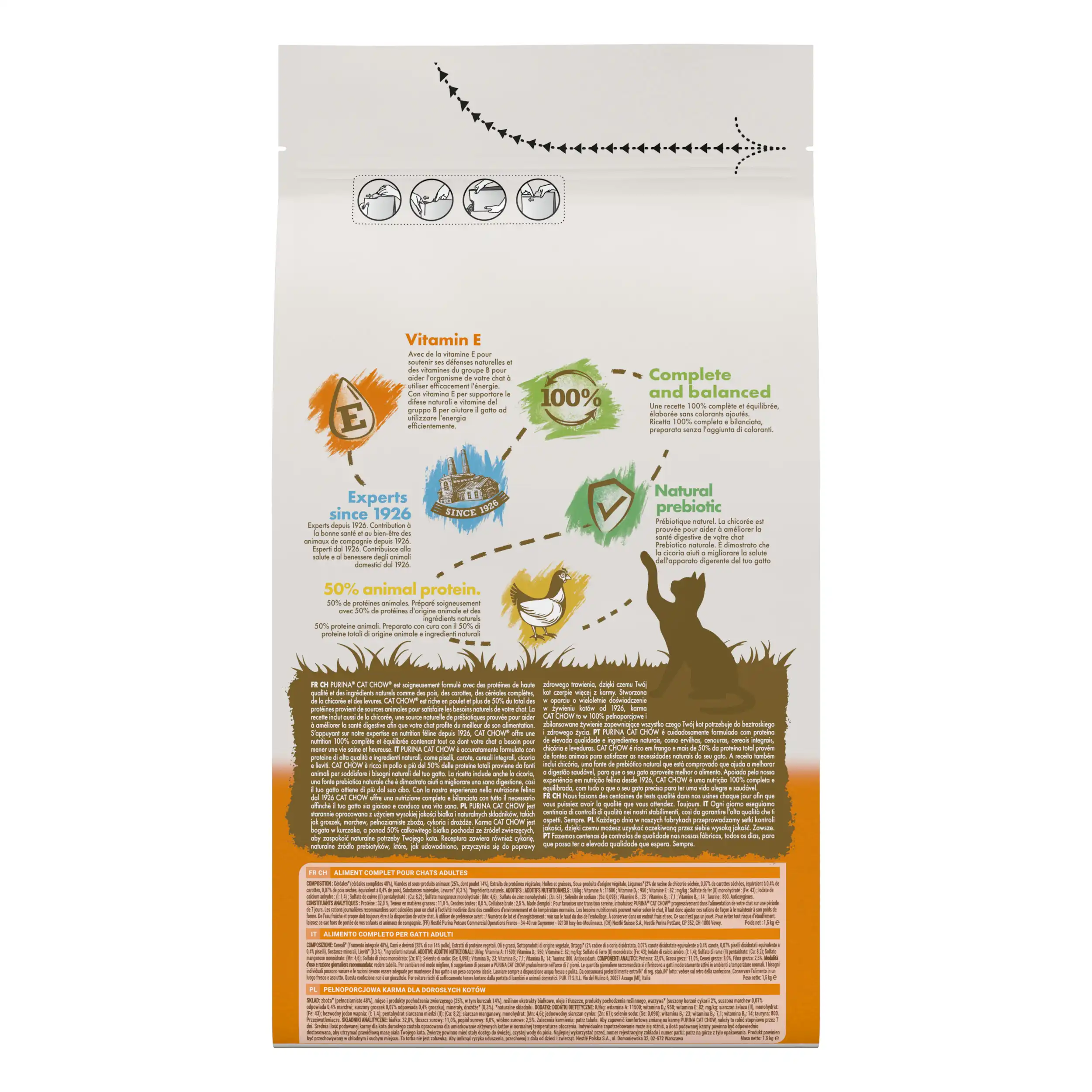Purina Cat Chow Adult Pui Pisici 1.5kg