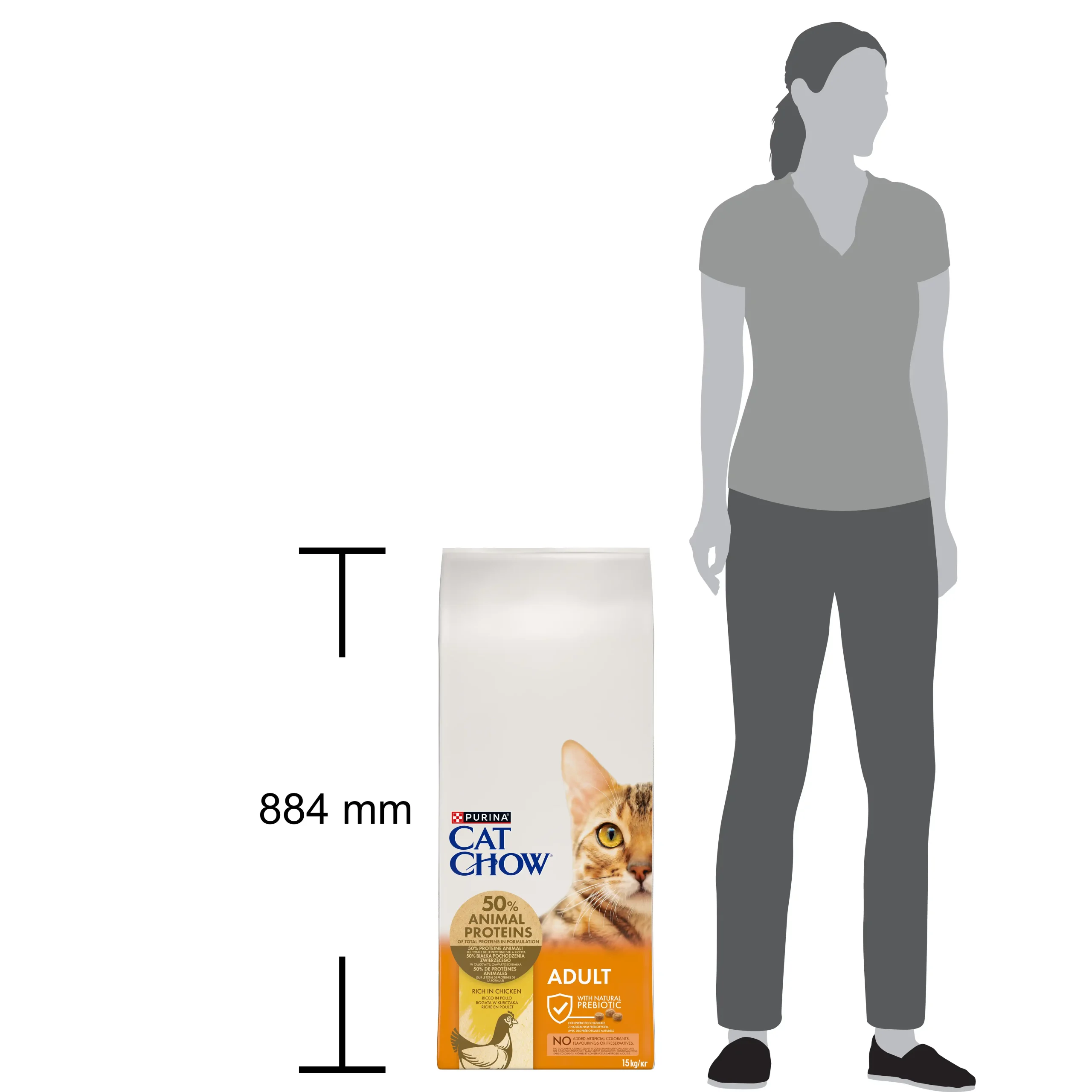 Purina Cat Chow Adult cu Pui Pisici 15kg