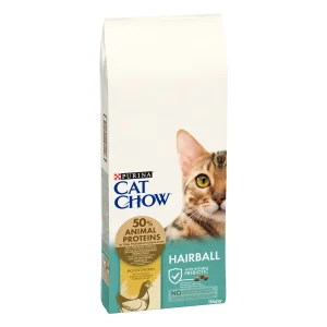 Purina Cat Chow Hairball Control cu Pui Pisici 15kg