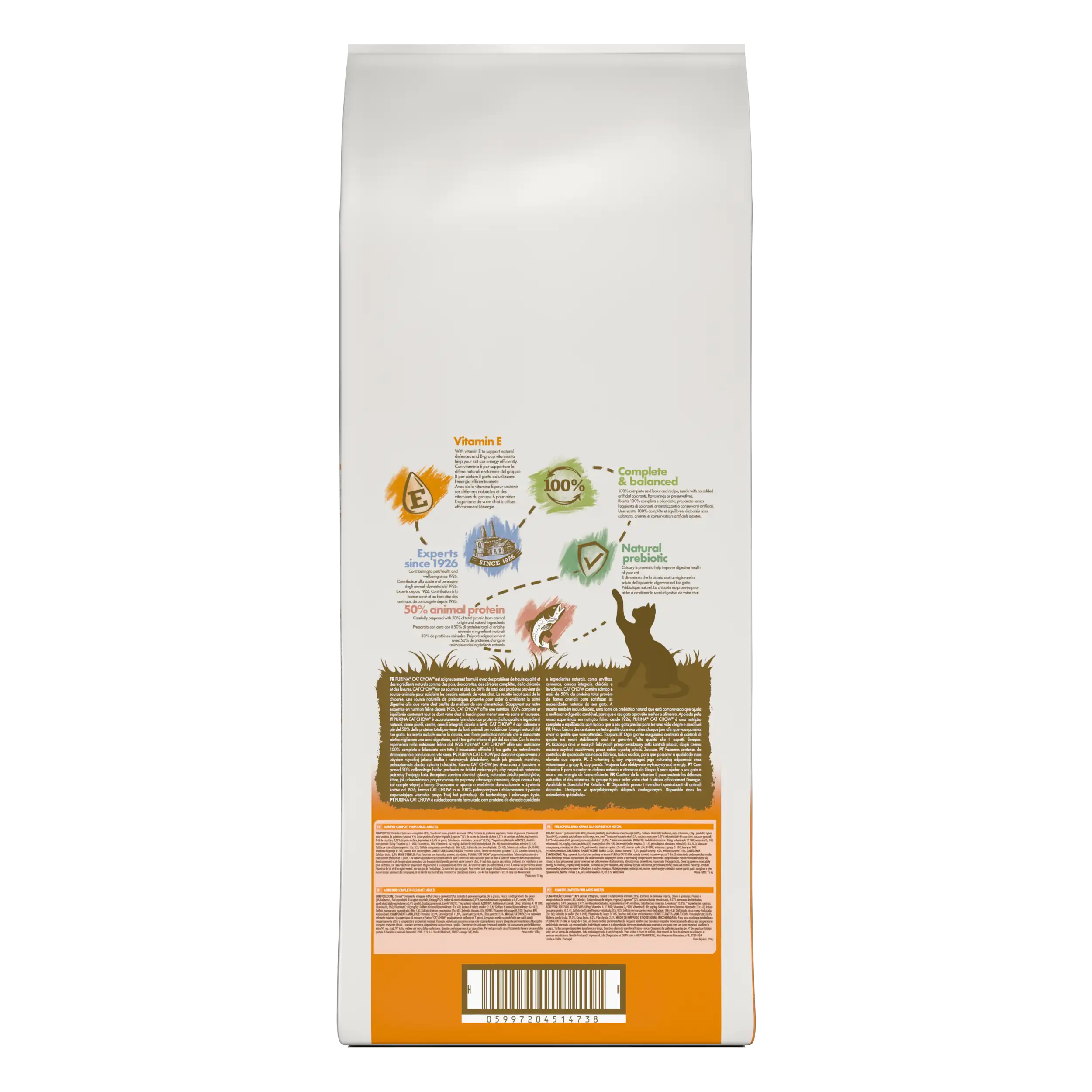 Purina Cat Chow Adult cu Somon Pisici 15kg