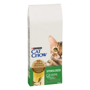 Purina Cat Chow Sterilised cu Pui Pisici 15kg