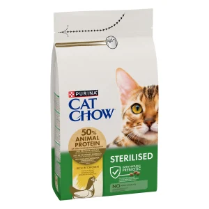 Purina Cat Chow Sterilised cu Pui Pisici 1.5kg
