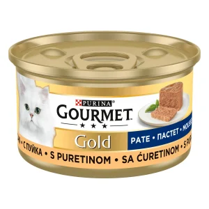 Purina Gourmet Gold Pate cu Curcan Pisici 85g