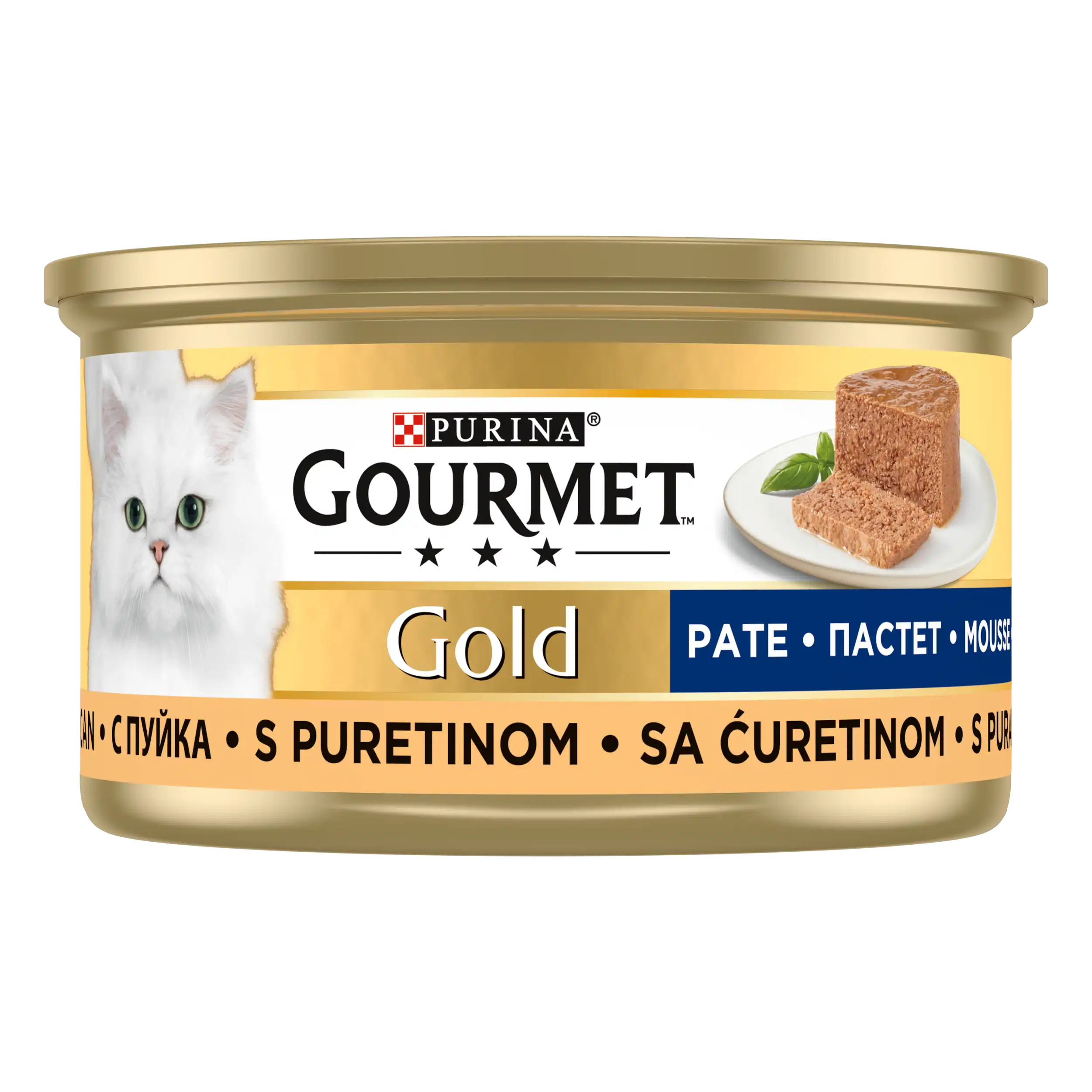 Purina Gourmet Gold Pate cu Curcan Pisici 85g