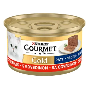 Purina Gourmet Gold Pate cu Vită Pisici 85g