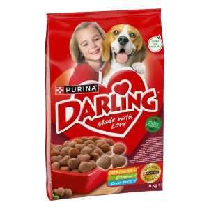 Purina Darling Adult cu Vită Pui și Legume Câini 10kg