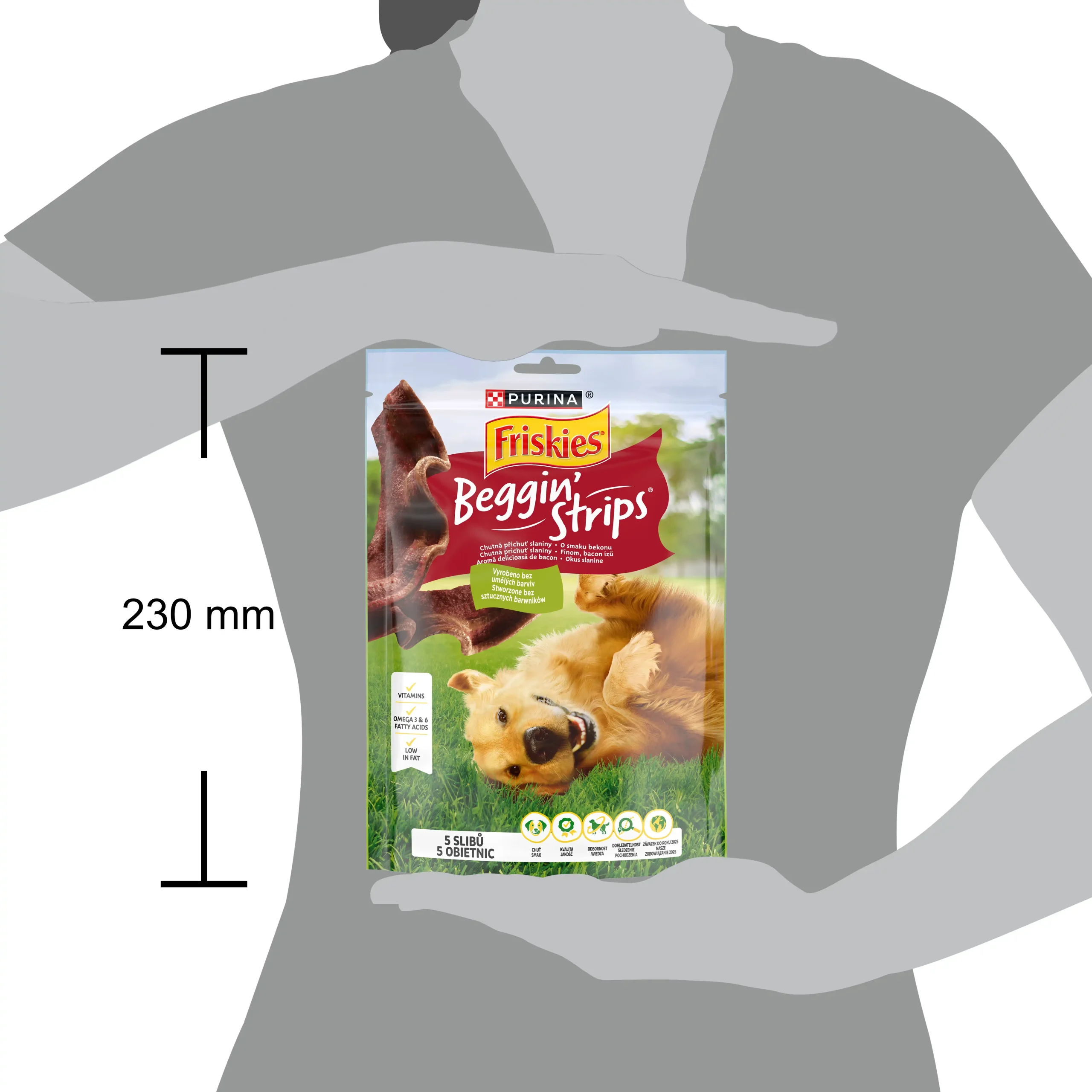 Purina Friskies Beggin' Strips cu Vită Câini 120g