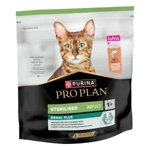 Purina Pro Plan Sterilised Adult 1+ Renal Plus Somon Pisici 400g