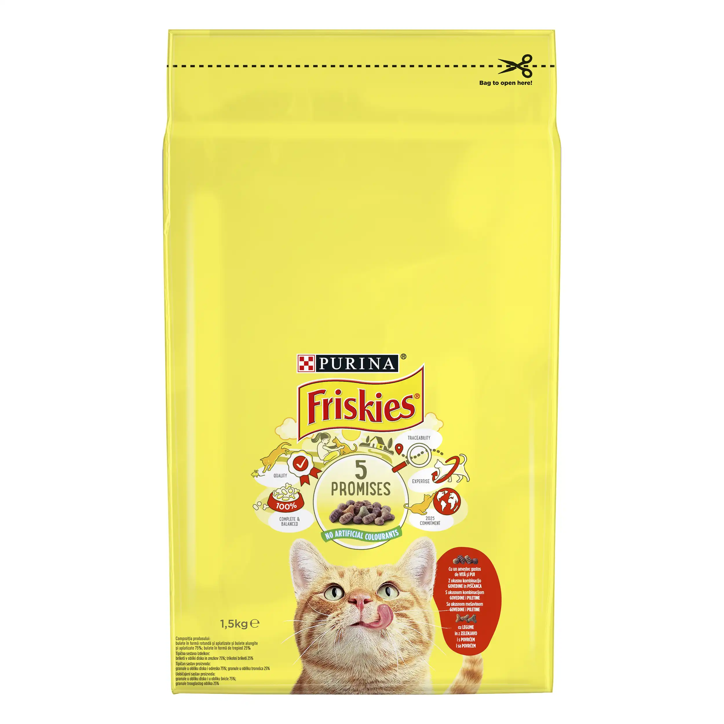 Purina Friskies Pisica Somon & Legume Pisici 1.5kg