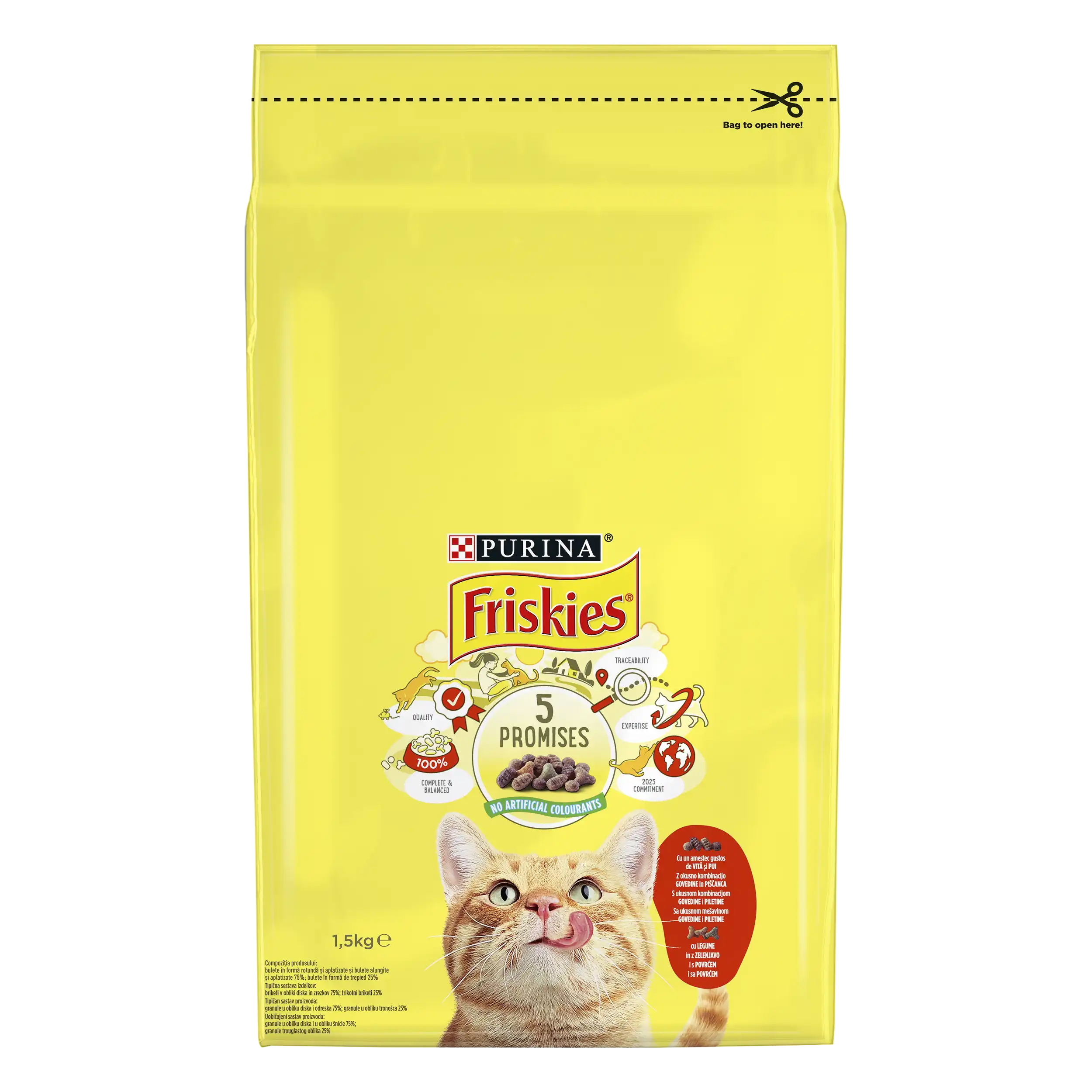 Purina Friskies Pisica Somon & Legume Pisici 1.5kg