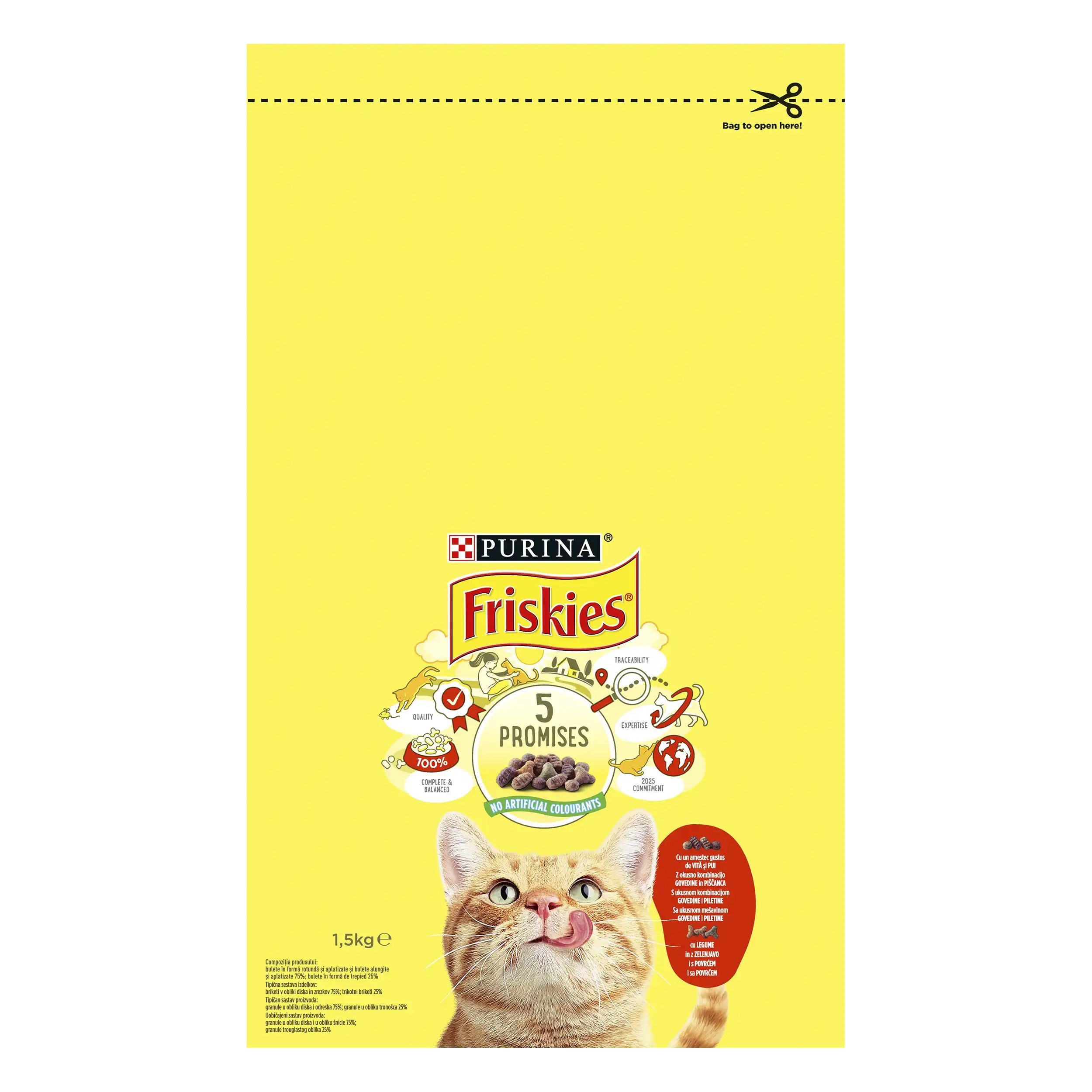Purina Friskies Pisica Somon & Legume Pisici 1.5kg