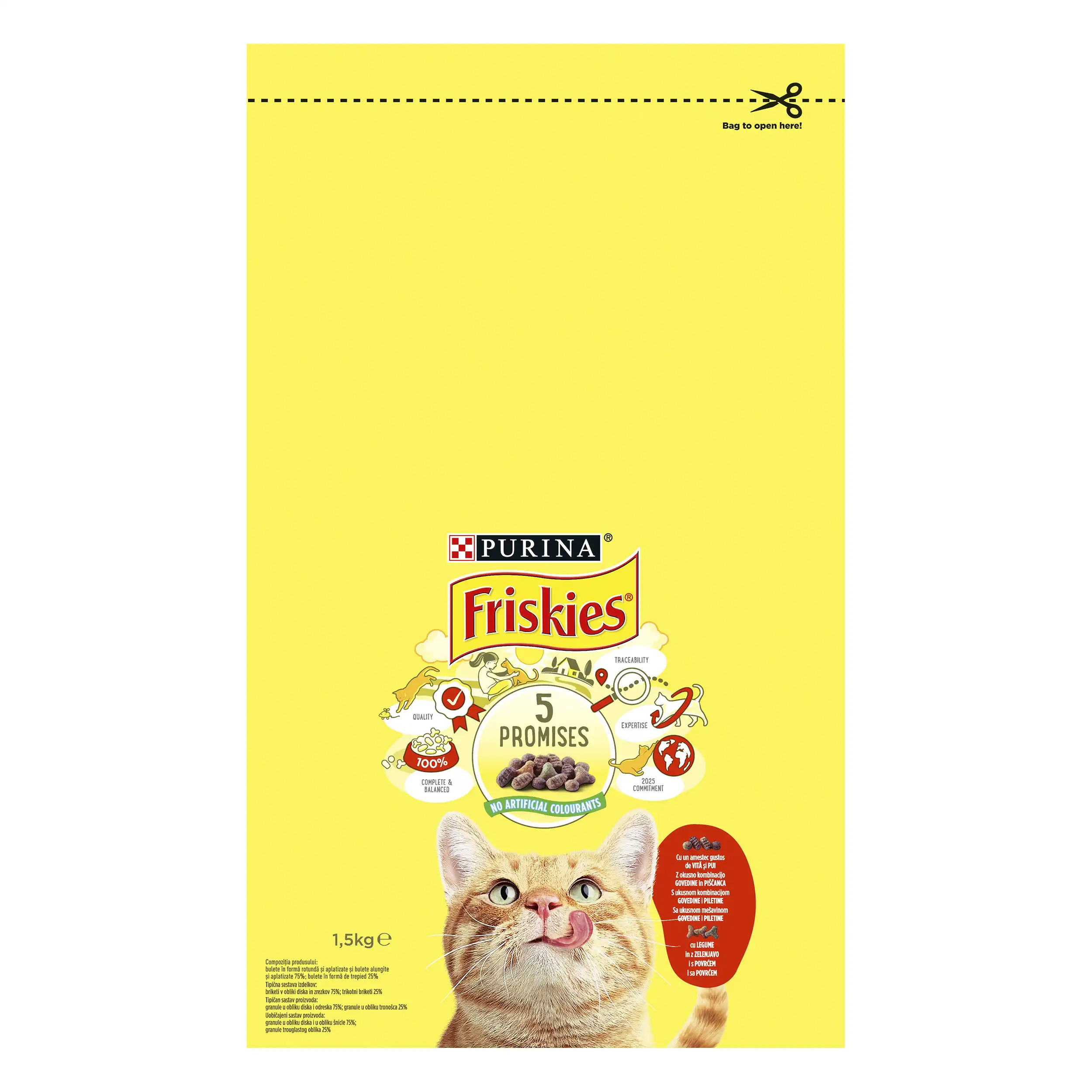 Purina Friskies Pisica Somon & Legume Pisici 1.5kg