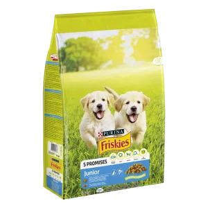 Purina Friskies Junior cu Pui Legume și Lapte Câini 8kg