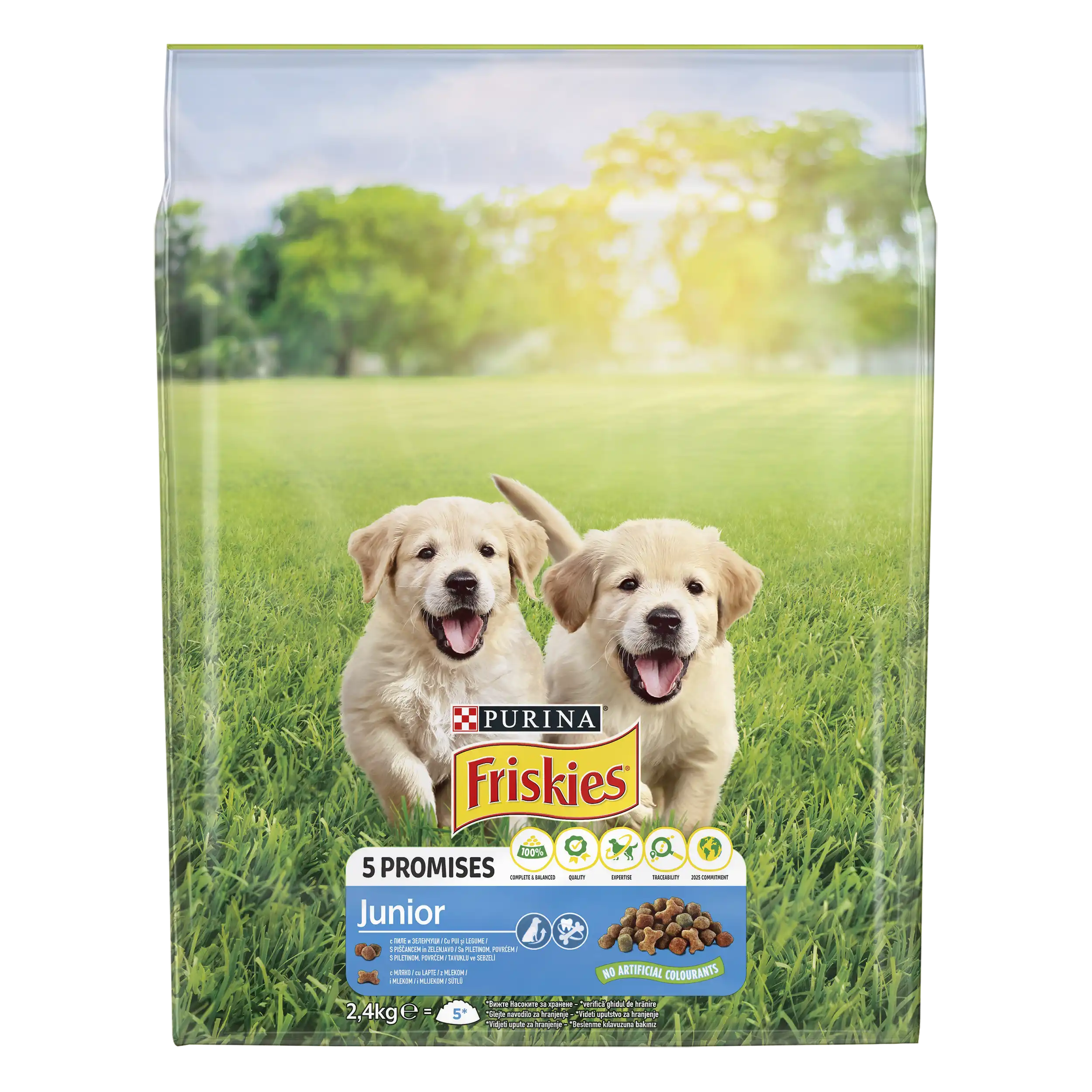 Purina Friskies Junior cu Pui și Legume Câini 2.4kg