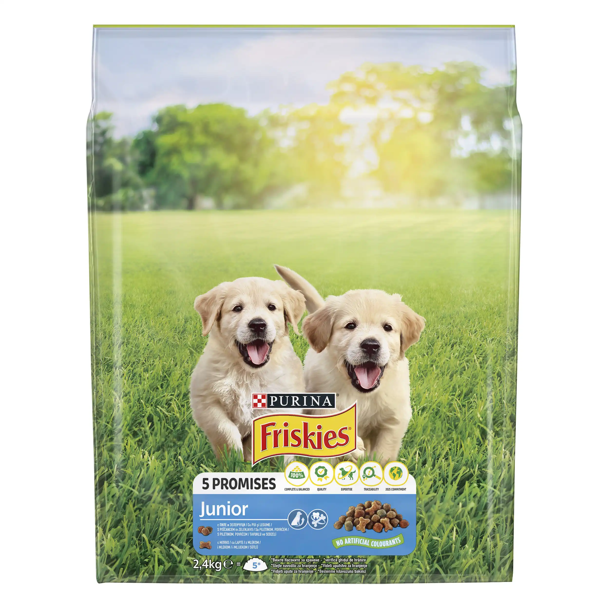 Purina Friskies Junior cu Pui și Legume Câini 2.4kg