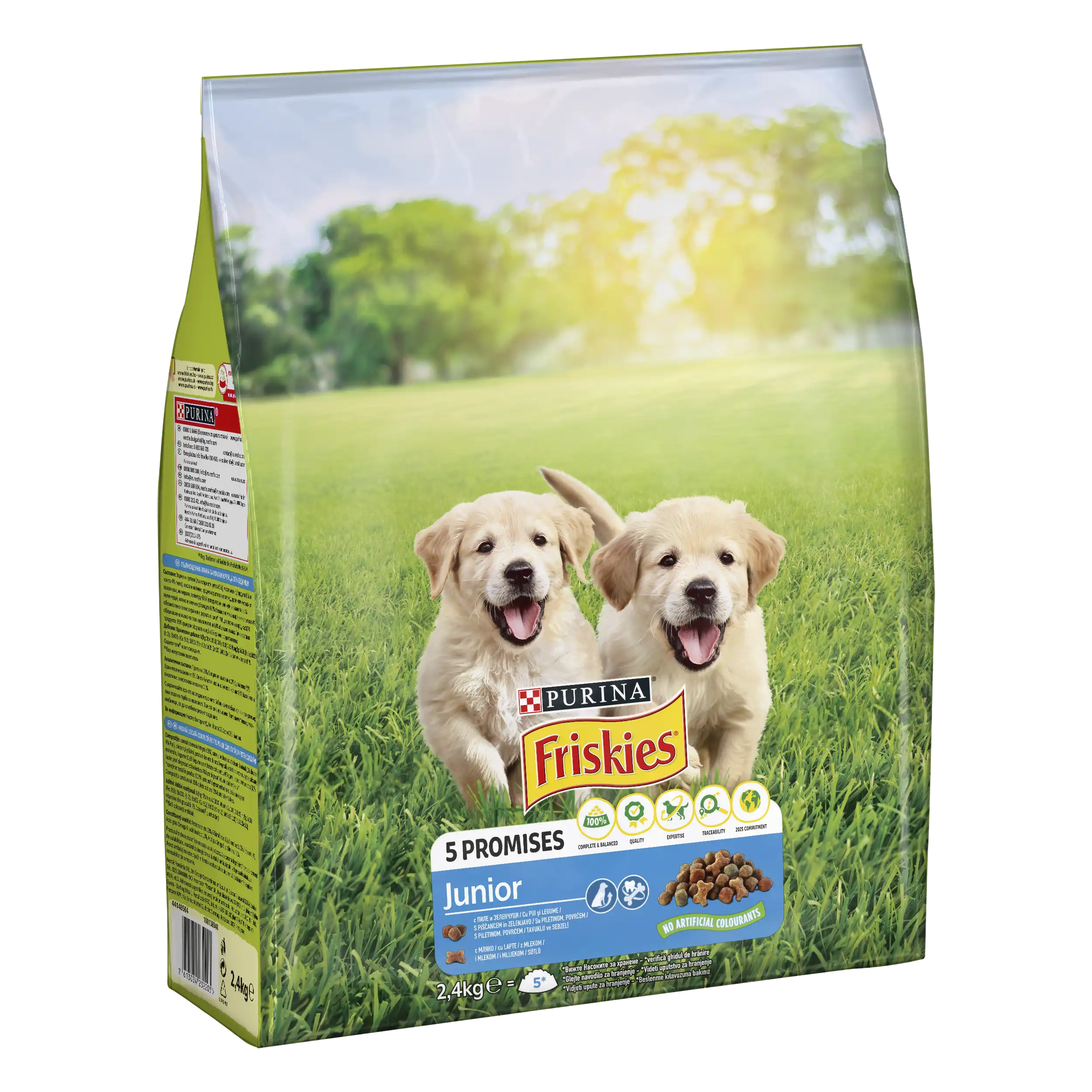 Purina Friskies Junior cu Pui și Legume Câini 2.4kg