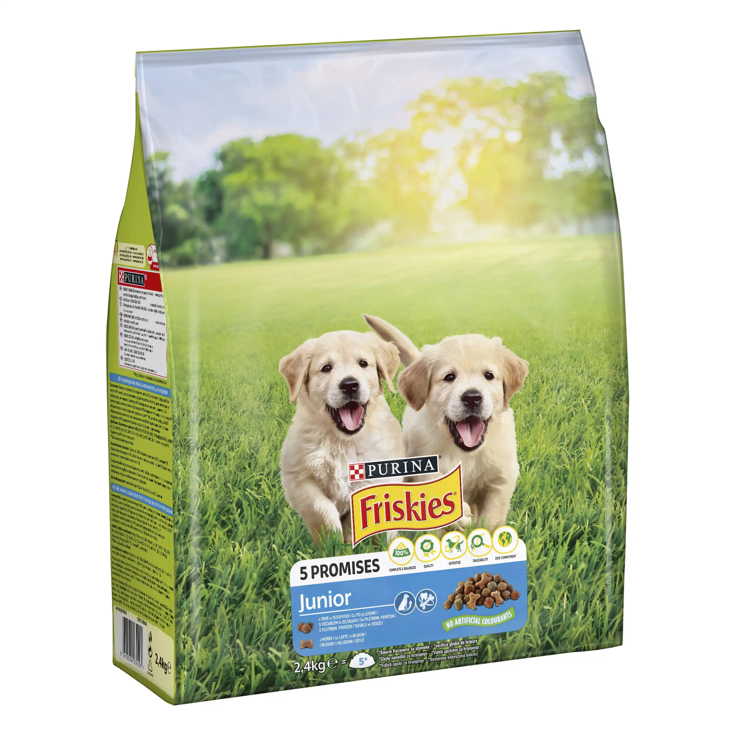 Purina Friskies Junior cu Pui și Legume Câini 2.4kg