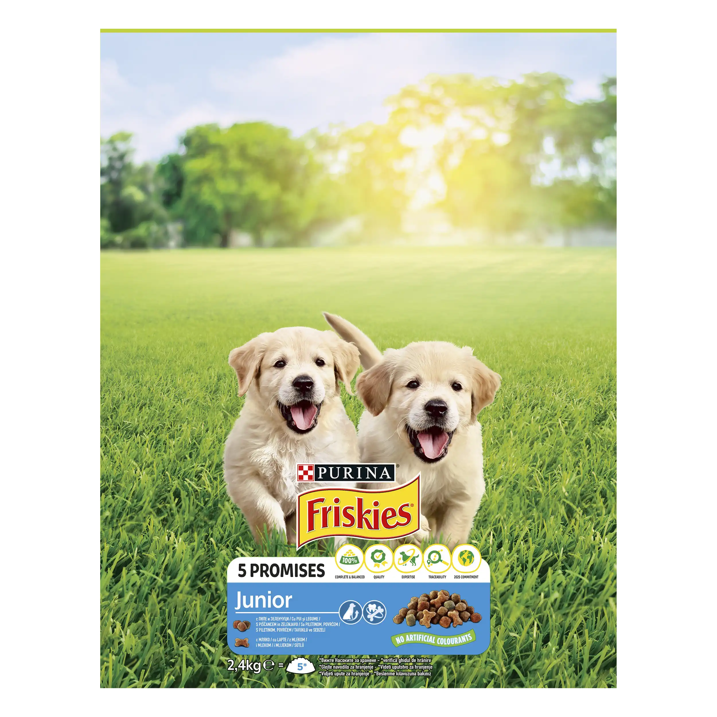 Purina Friskies Junior cu Pui și Legume Câini 2.4kg
