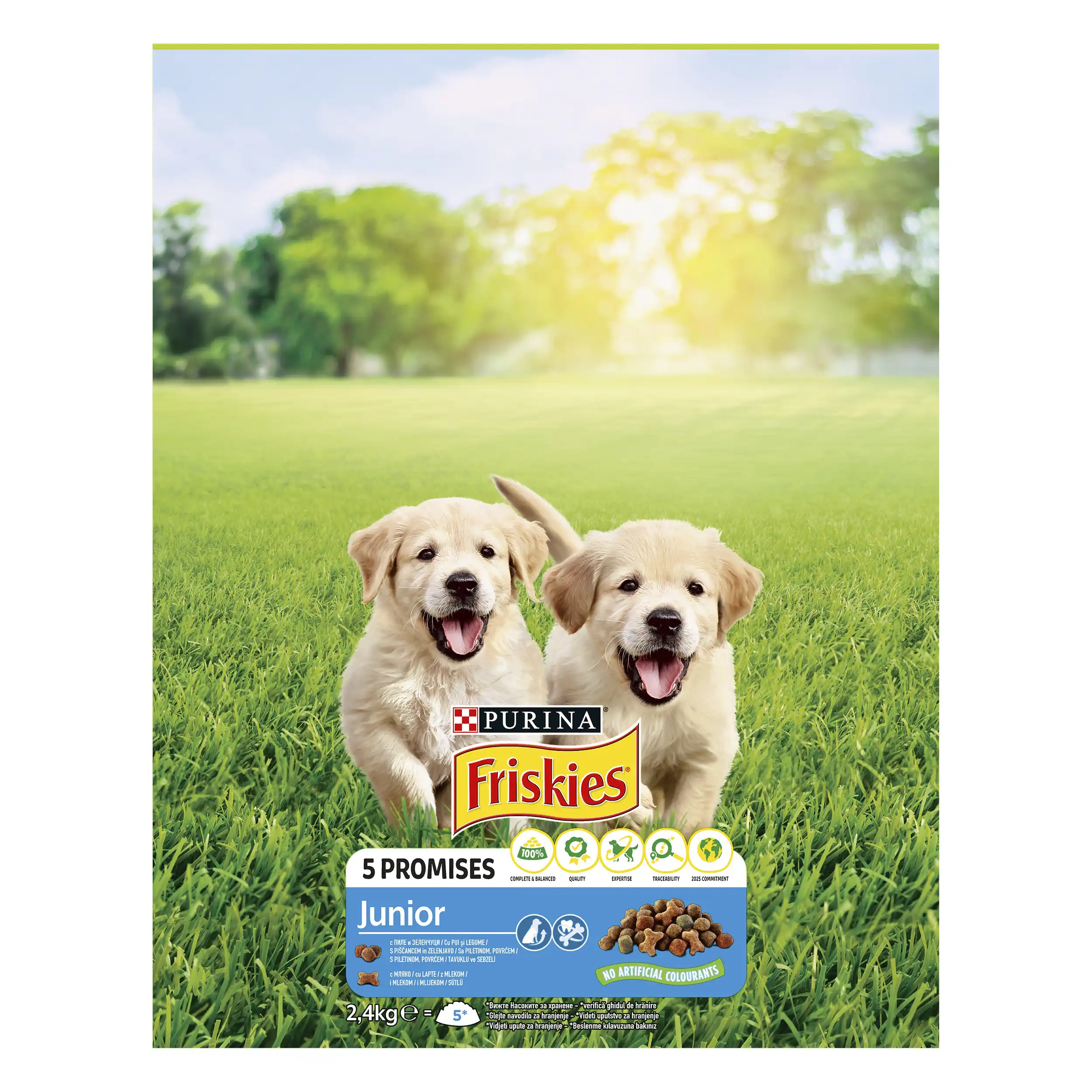 Purina Friskies Junior cu Pui și Legume Câini 2.4kg