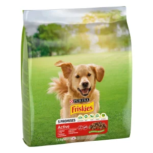 Purina Friskies Adult Active cu Vită Câini 2.4kg