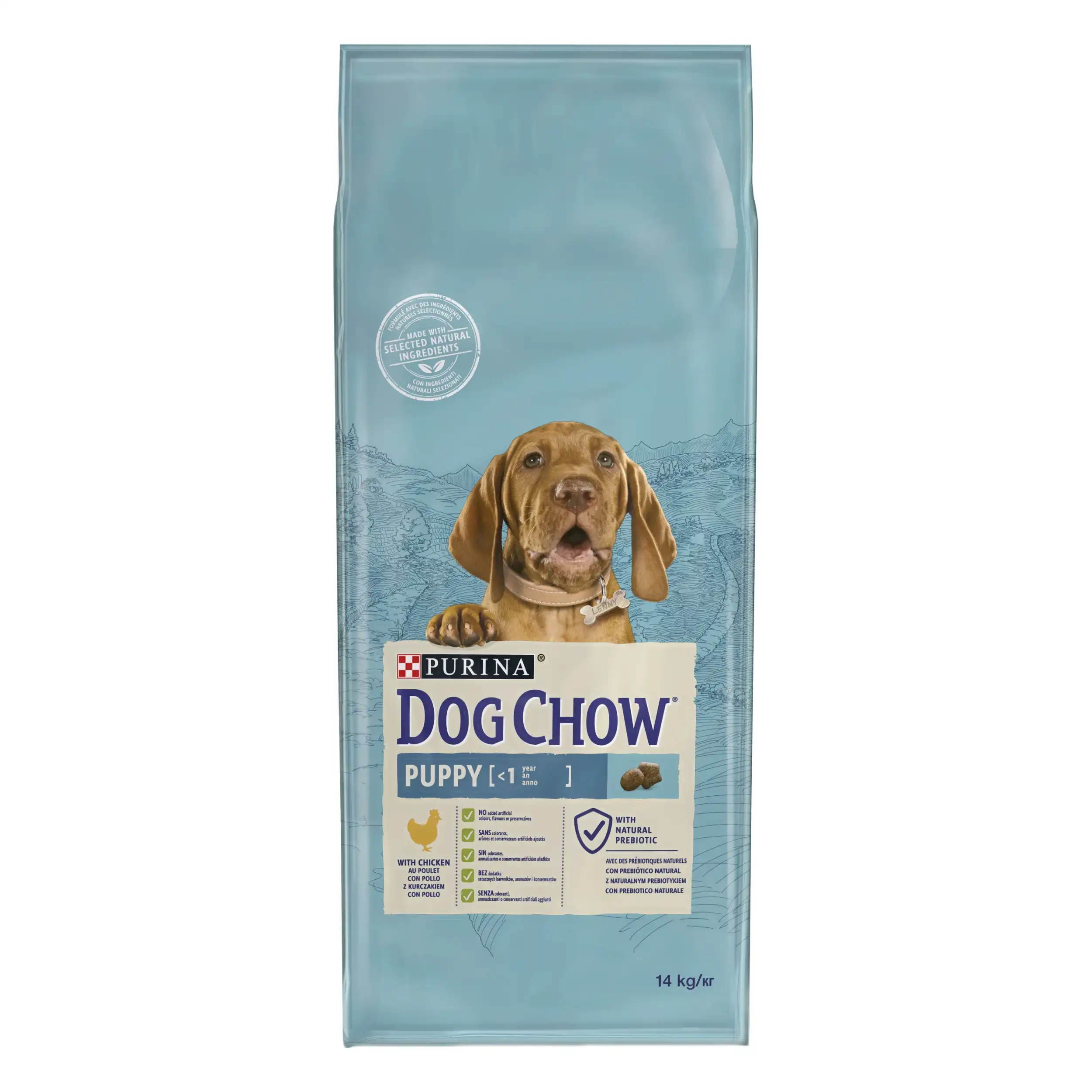 Purina Dog Chow Junior Talie Mare cu Curcan Câini 14kg