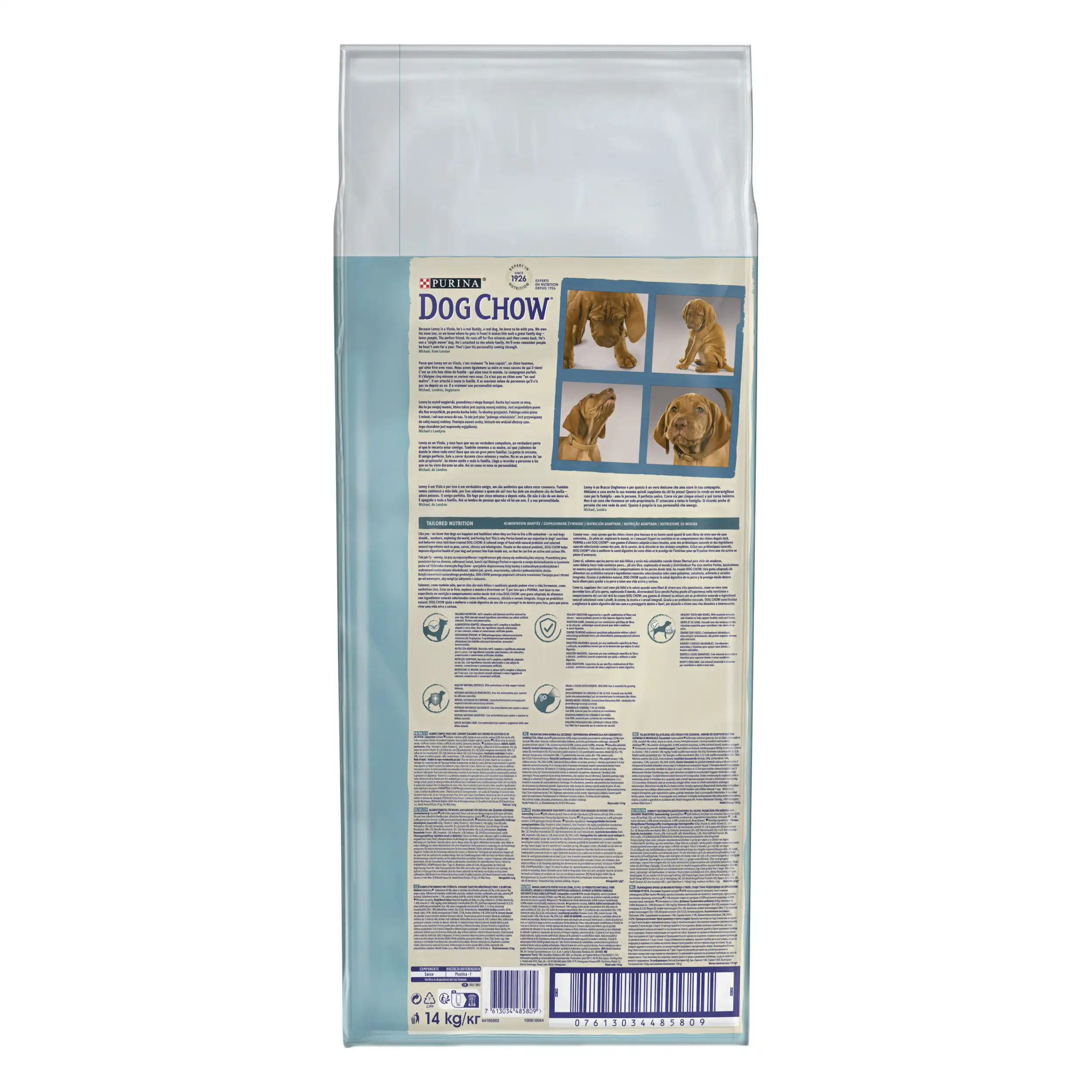 Purina Dog Chow Junior Talie Mare cu Curcan Câini 14kg