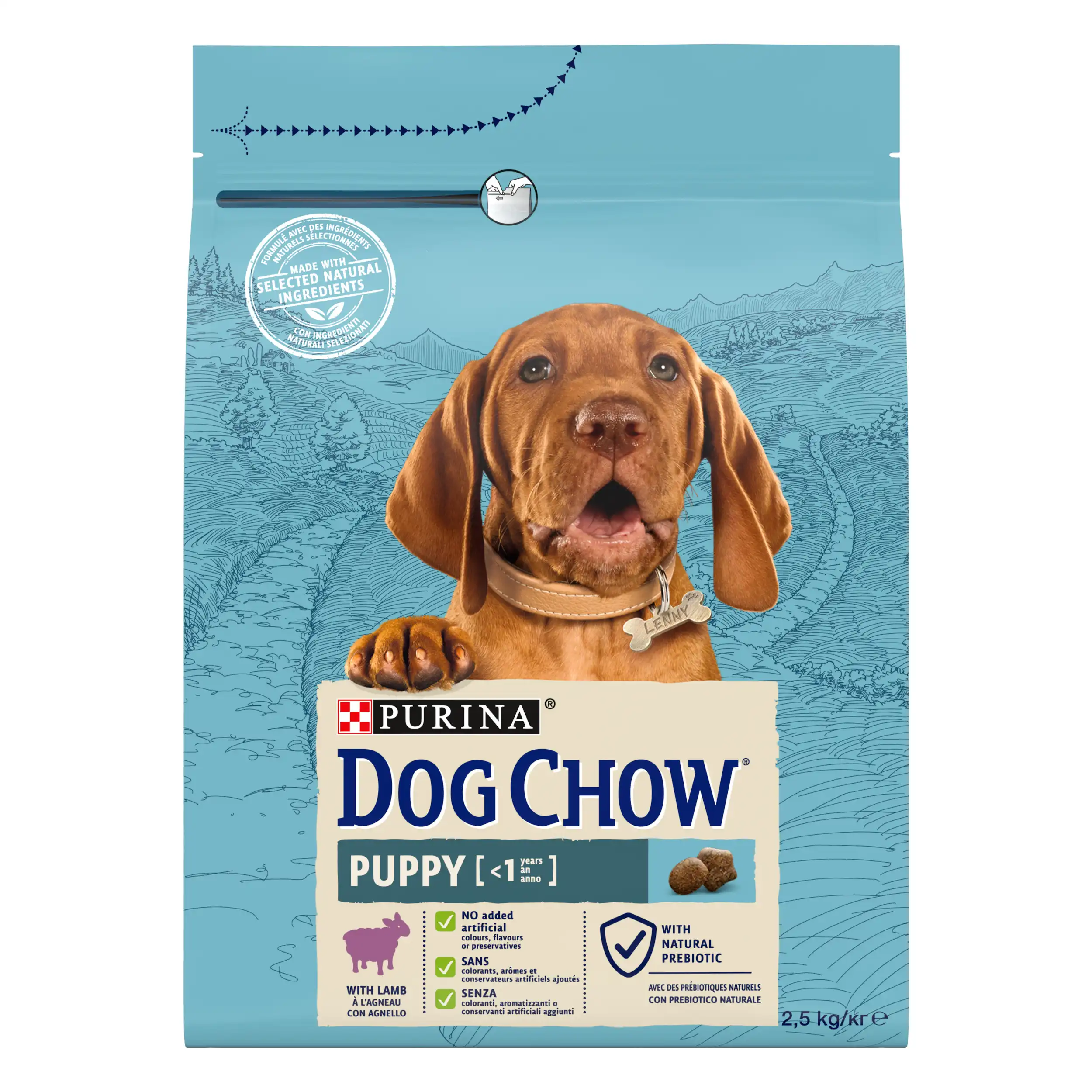 Purina Dog Chow Puppy cu Miel Câini 2.5kg