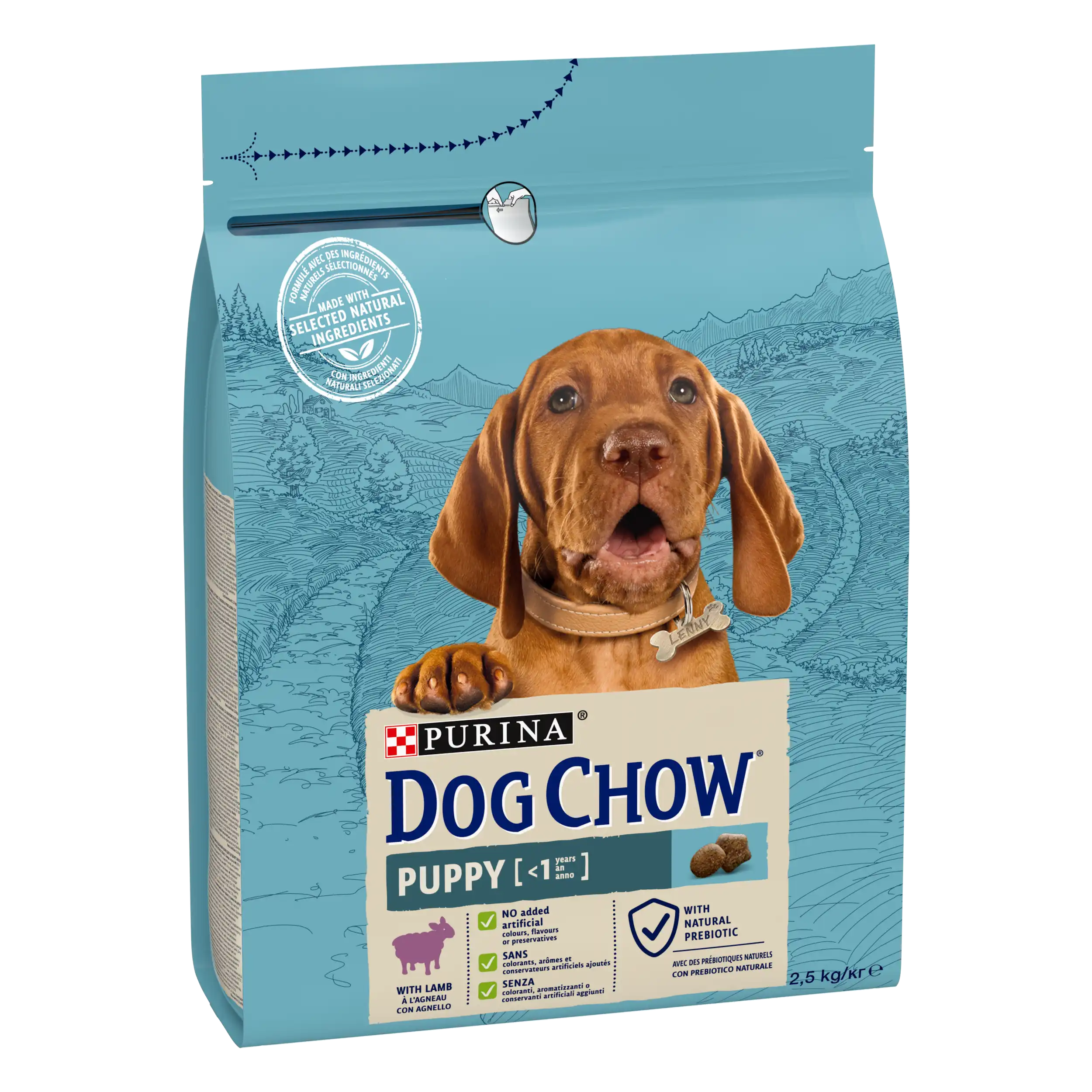 Purina Dog Chow Puppy cu Miel Câini 2.5kg