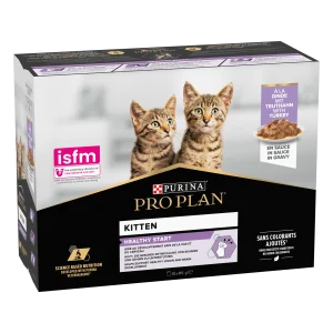 Purina Pro Plan Kitten Healthy Start cu Curcan în Sos Pisici 850g