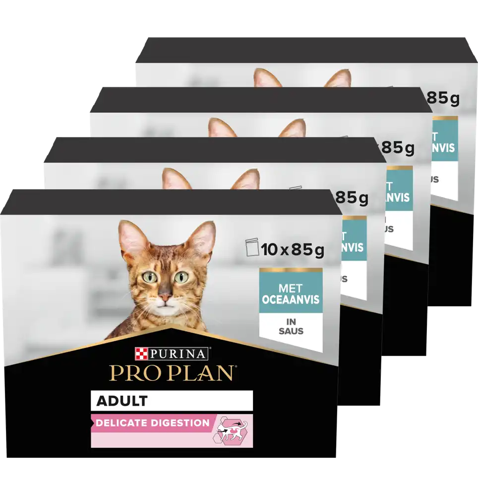 Purina Pro Plan Delicate Digestion cu Pește Oceanic în Sos Pisici 850g
