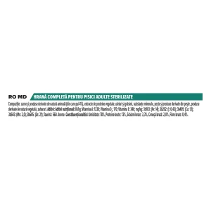 Purina Pro Plan Sterilised Maintenance Adult cu Pui în Sos Pisici 850g
