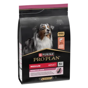 Purina Pro Plan Adult Sensitive Skin Talie Medie Somon Câini 3kg