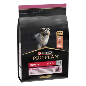 Purina Pro Plan Sensitive Skin Junior Somon Talie Medie Câini 3kg