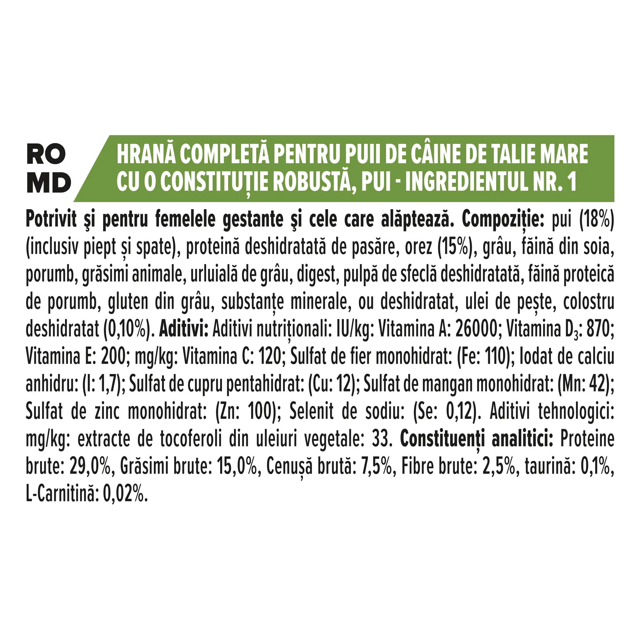 Purina Pro Plan Puppy Healthy Start Talie Mare Robustă Pui Câini 12kg