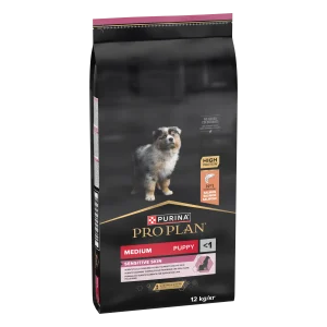 Purina Pro Plan Puppy Sensitive Skin Talie Medie Somon Câini 12kg