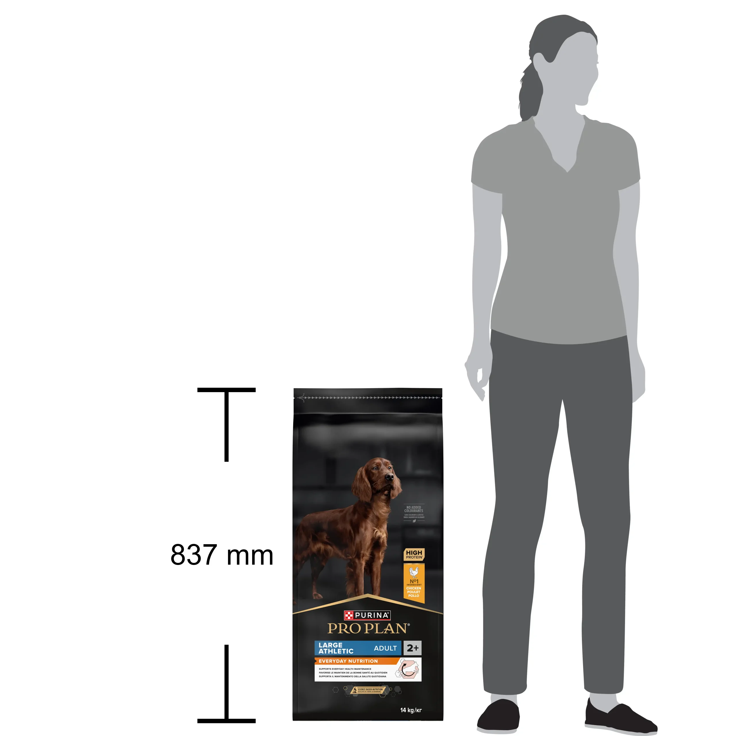 Purina Pro Plan Adult Everyday Nutrition Talie Mare Atletică Pui Câini 14kg