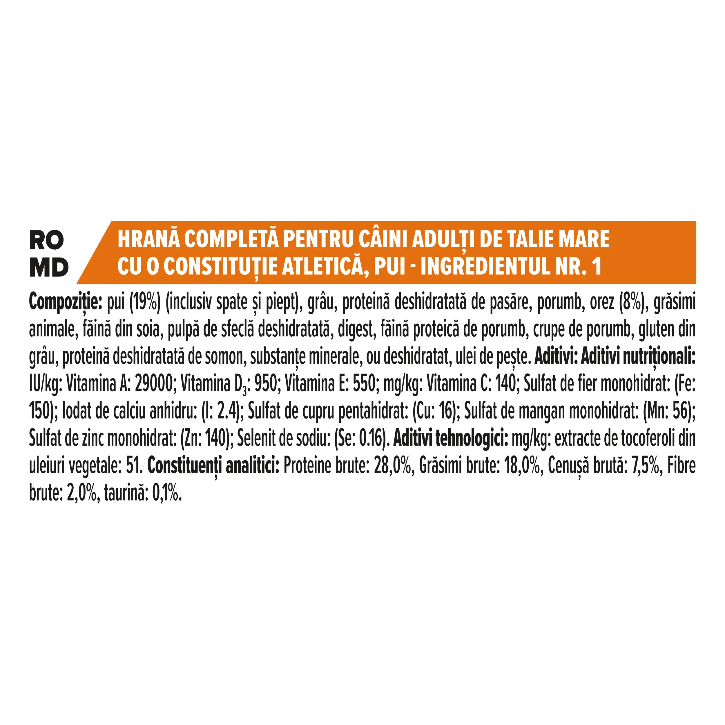 Purina Pro Plan Adult Everyday Nutrition Talie Mare Atletică Pui Câini 14kg