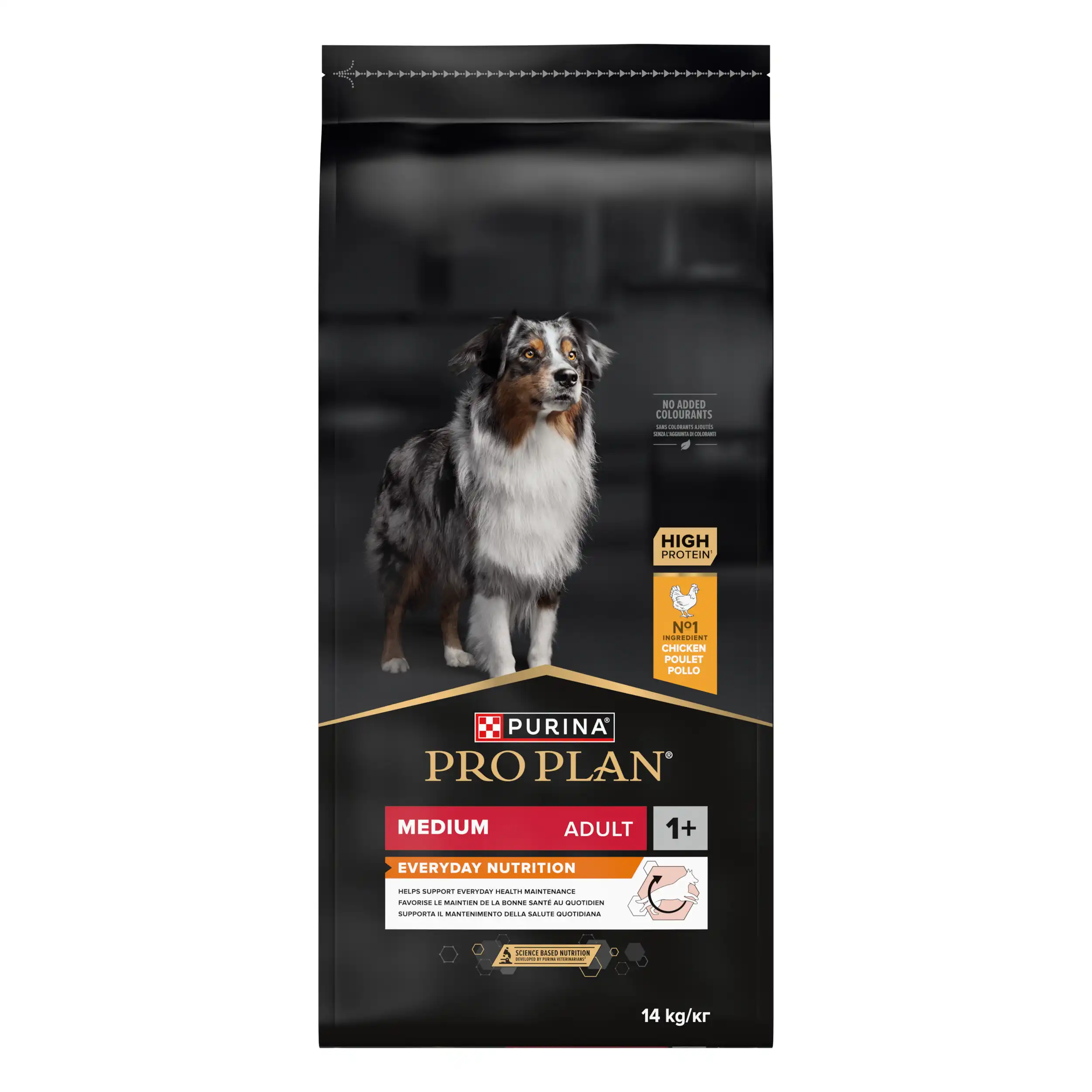 Purina Pro Plan Adult Everyday Nutrition Talie Medie Pui Câini 14kg