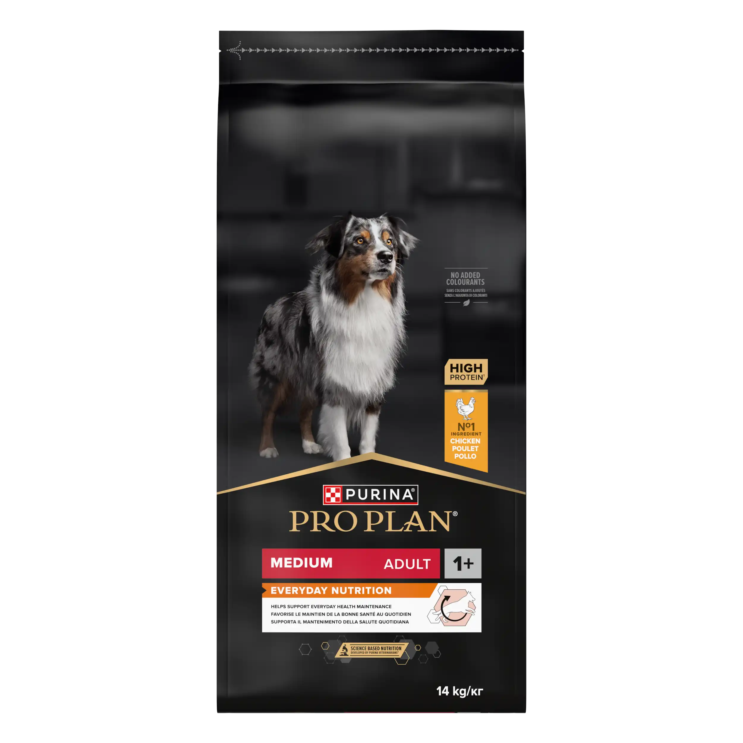 Purina Pro Plan Adult Everyday Nutrition Talie Medie Pui Câini 14kg