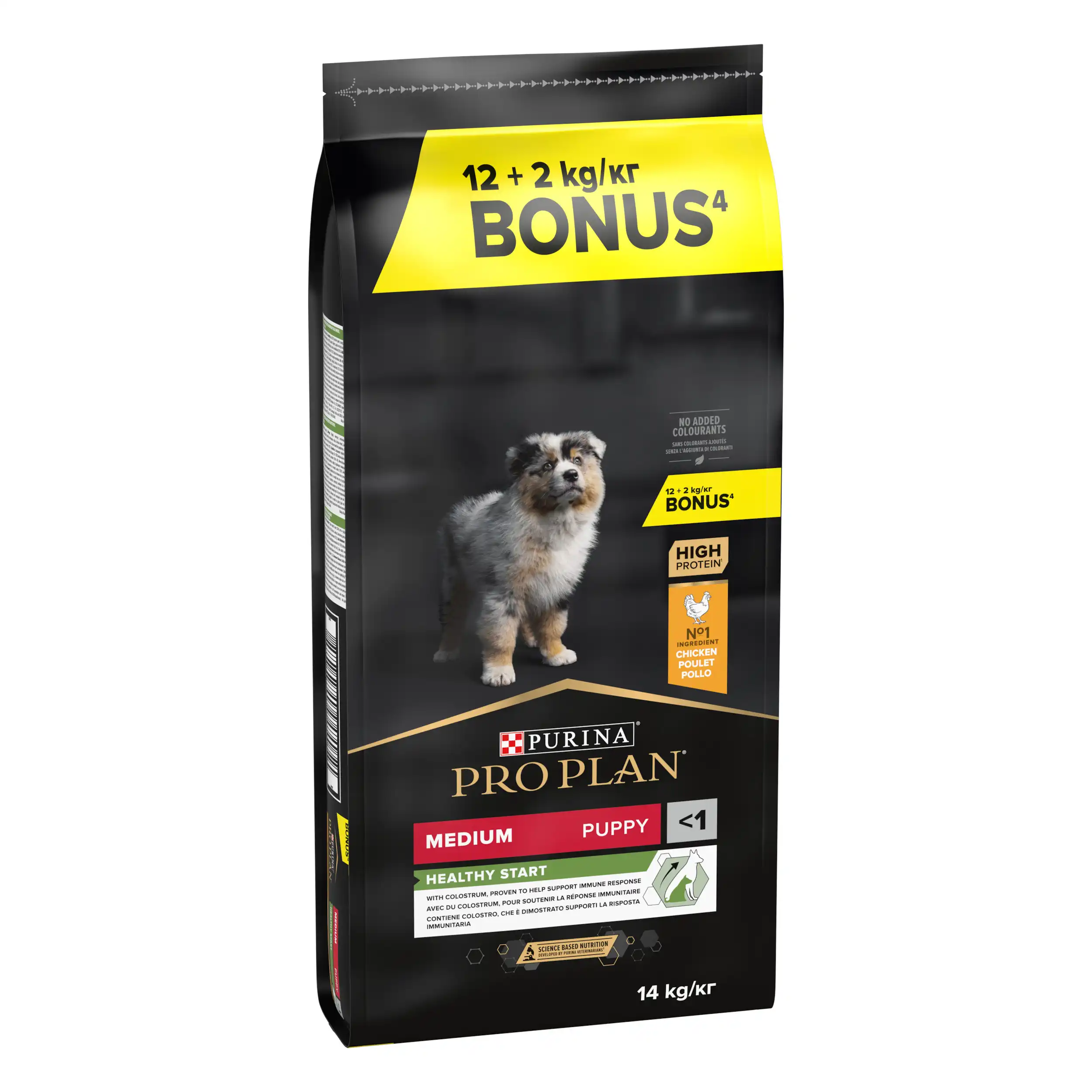 Purina Pro Plan Talie Medie Junior cu Pui 12+ Câini 14kg