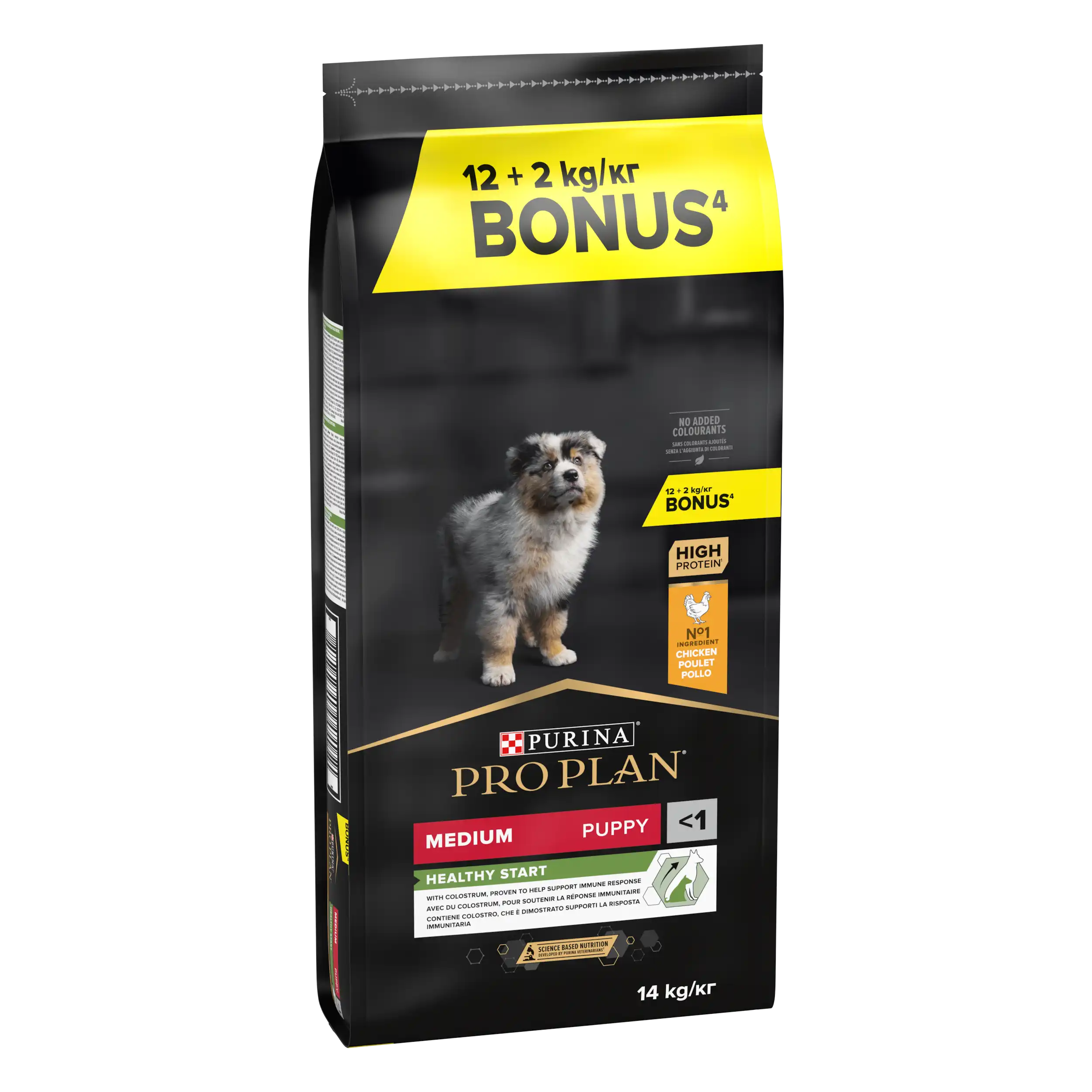 Purina Pro Plan Talie Medie Junior cu Pui 12+ Câini 14kg