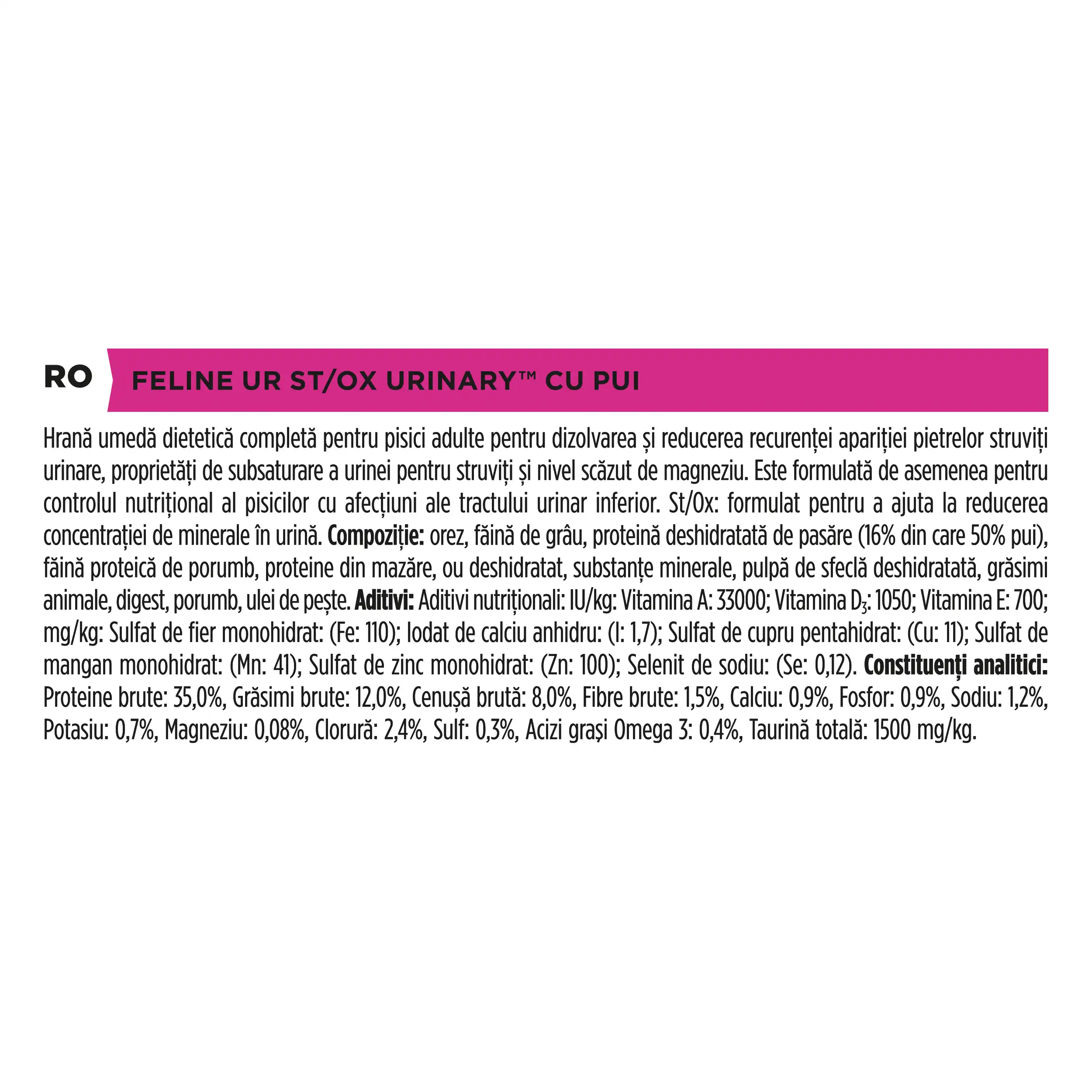 Purina Pro Plan Veterinary Diets UR Urinary Pisici 5kg