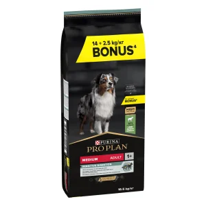 Purina Pro Plan Talie Medie Adult Digestie Sensibilă cu Miel 14+ Câini 16.5kg