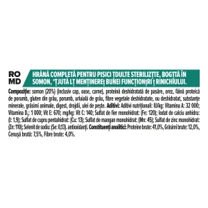 Purina Pro Plan Adult Sterilizat 1+ Renal Plus Somon Pisici 12kg
