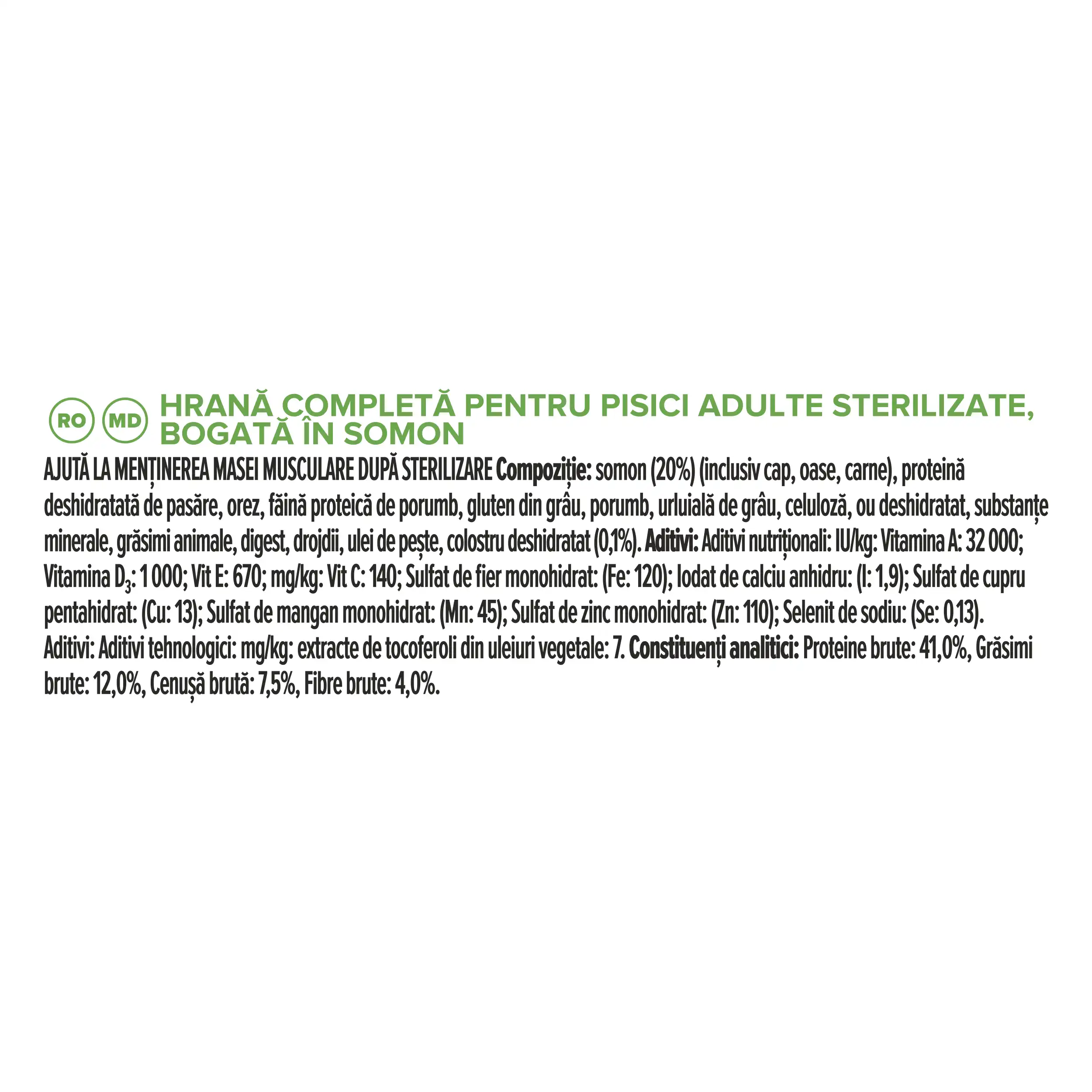Purina Pro Plan Expert Care Nutrition Sterilised Somon Pisici 1.5kg