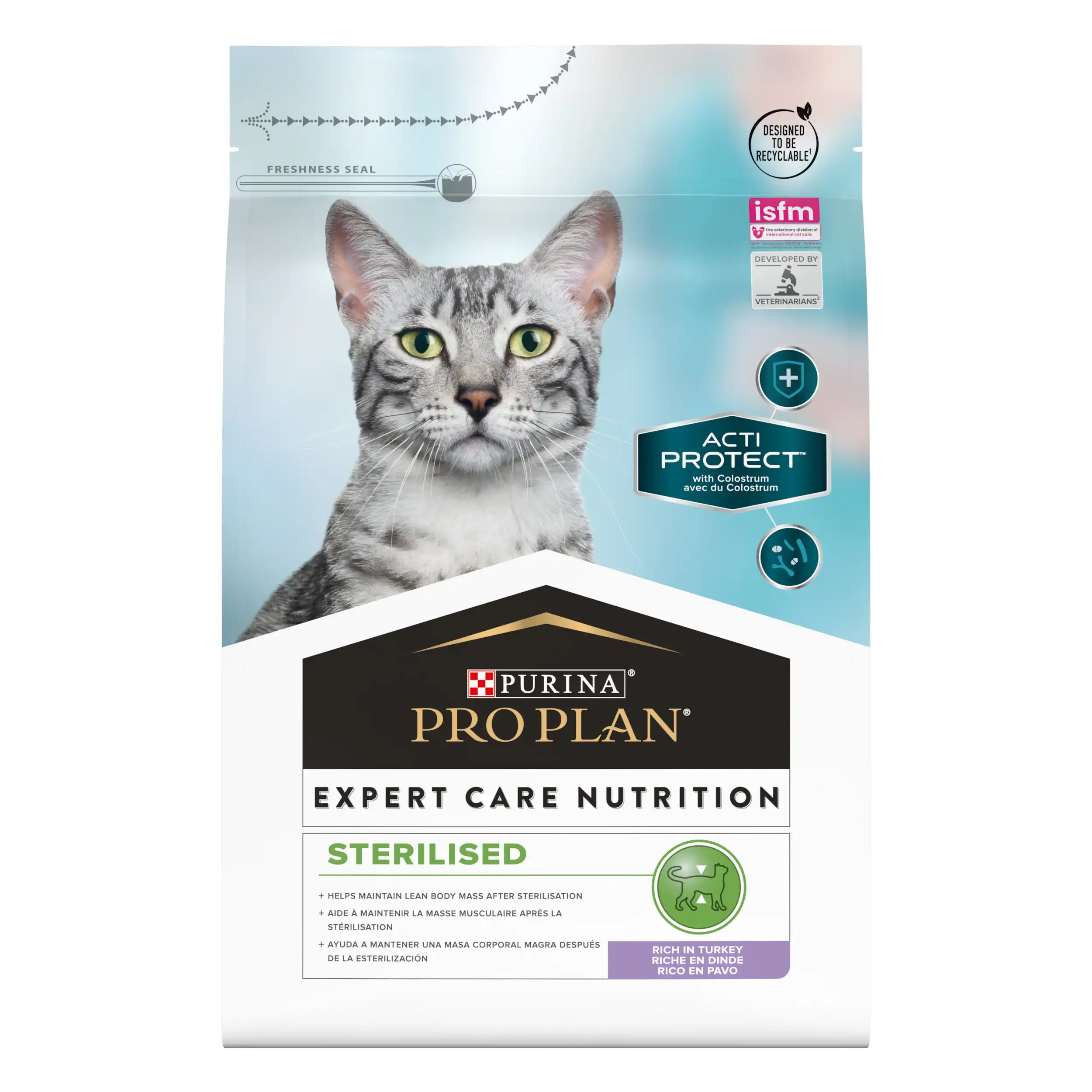 Purina Pro Plan Expert Care Nutrition Sterilised cu Curcan Pisici 3kg