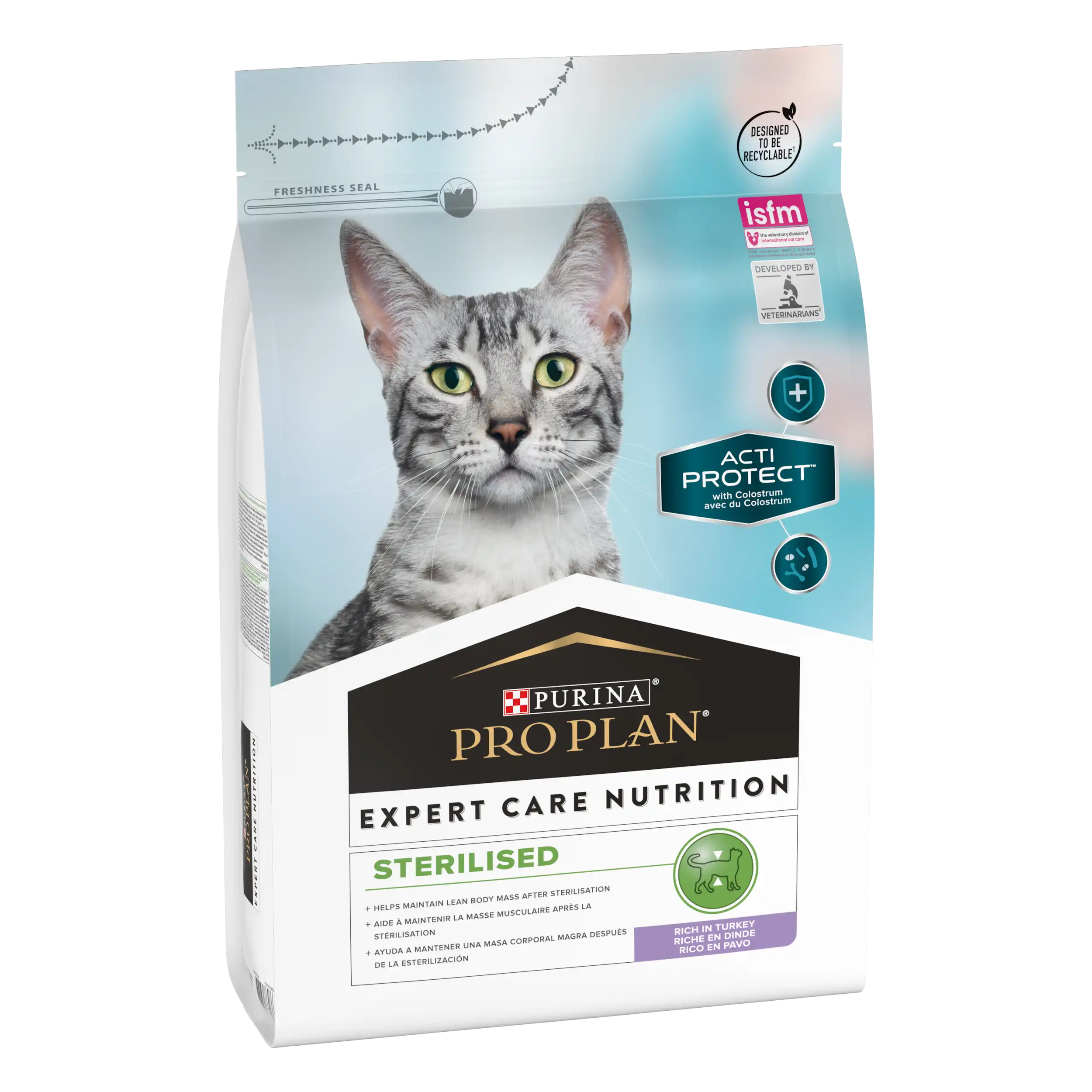 Purina Pro Plan Expert Care Nutrition Sterilised cu Curcan Pisici 3kg