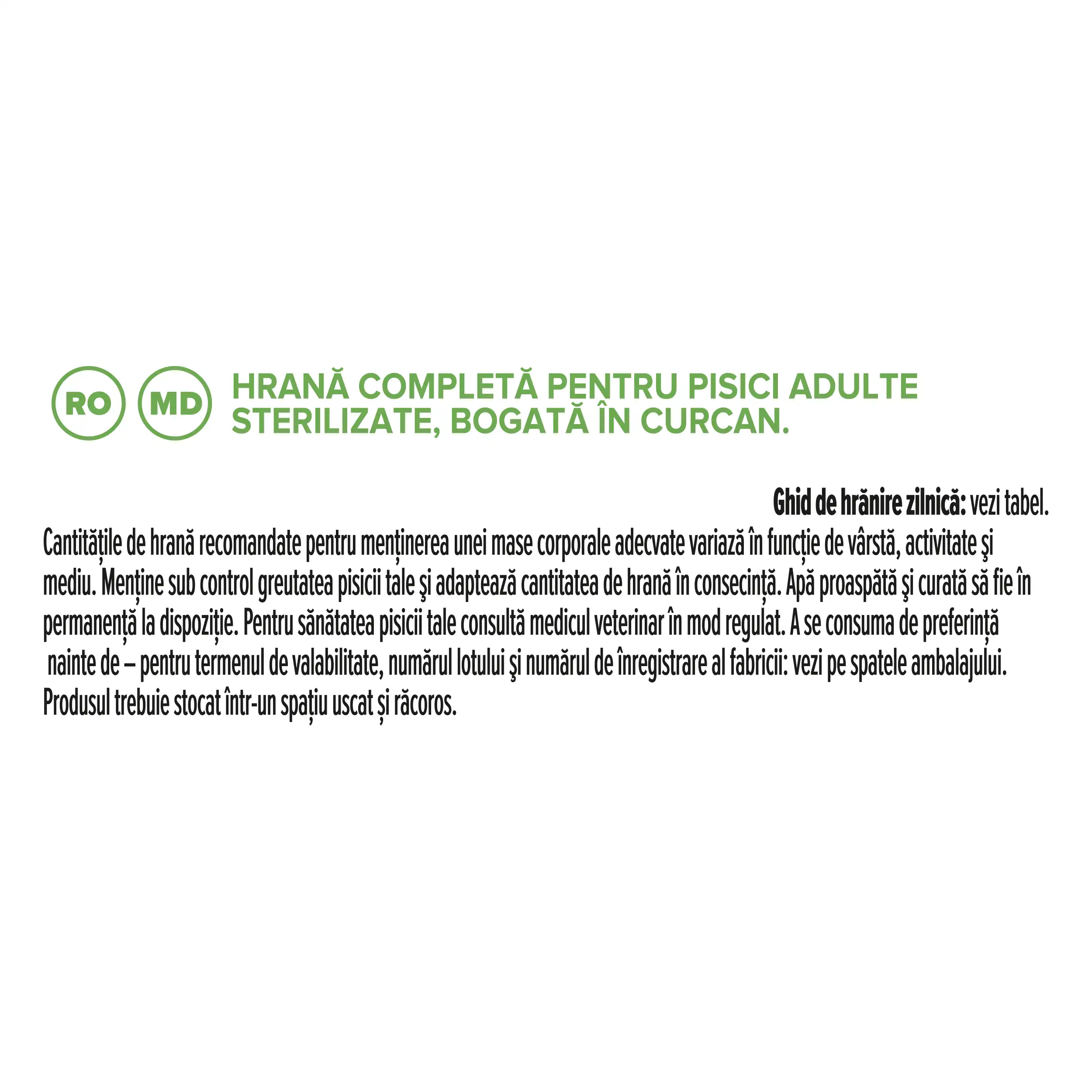 Purina Pro Plan Expert Care Nutrition Sterilised cu Curcan Pisici 3kg