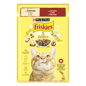 Purina Friskies Adult cu Vită în Sos Pisici 85g